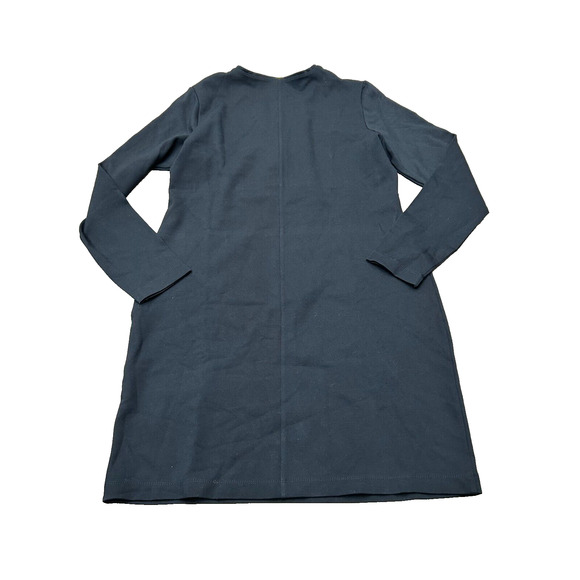 Lole Women's Black Half Zipper V-Neck Babe Robe Shift Dress Size Lg Minimalist - Picture 4 of 10